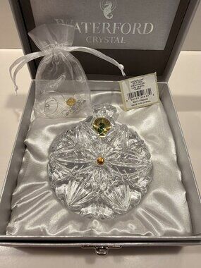 Waterford 2014 Snowflake Wishes Peace Crystal Ornament 154682 New in Box